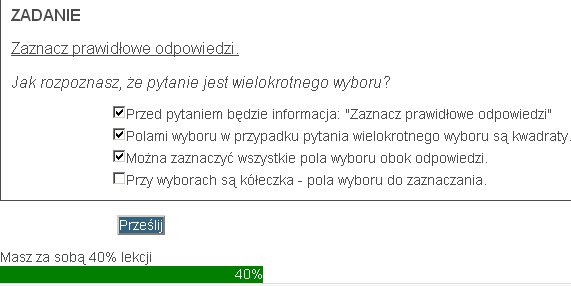 Logowanie do kursu online